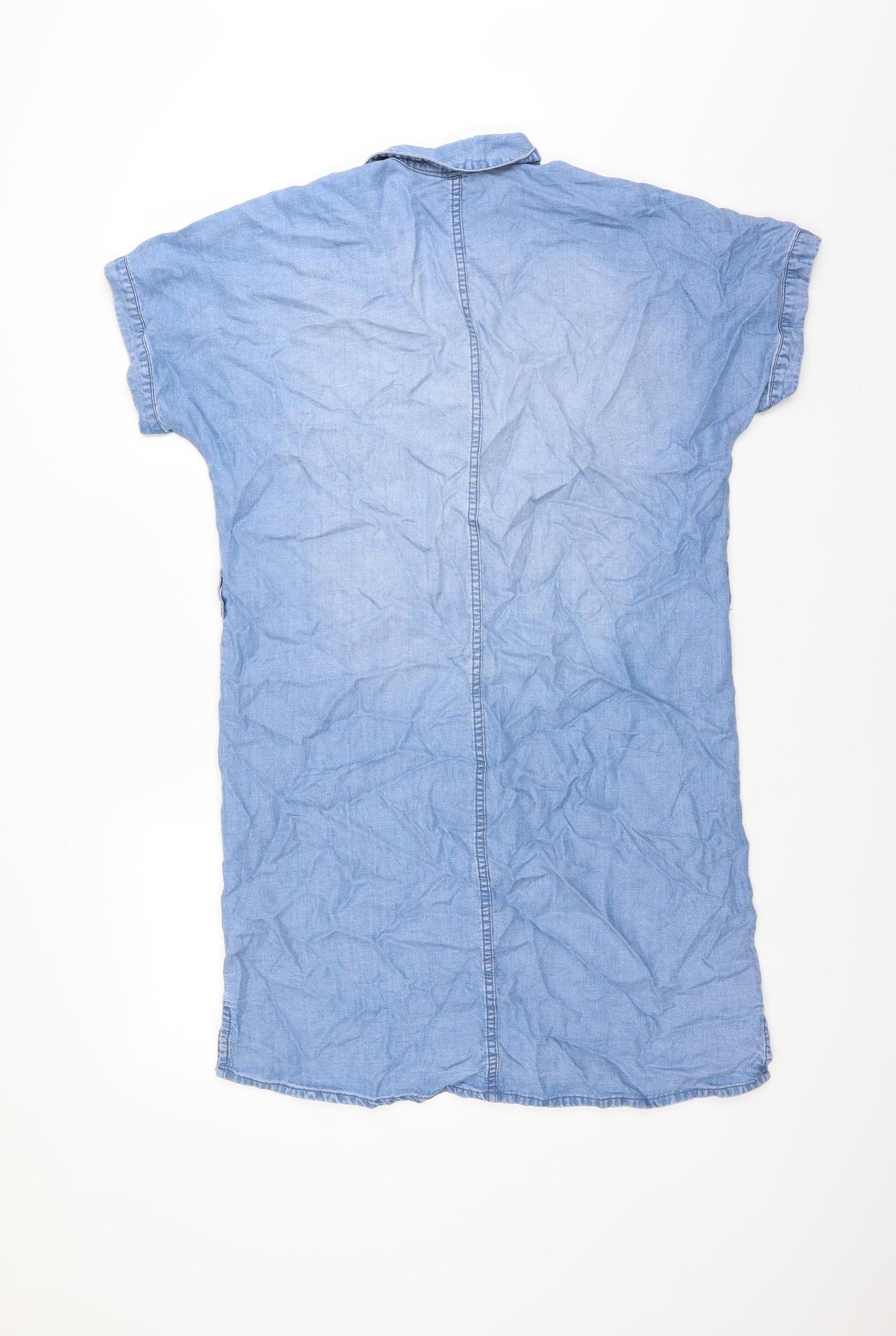 H&M Womens Blue   Shirt Dress  Size XS