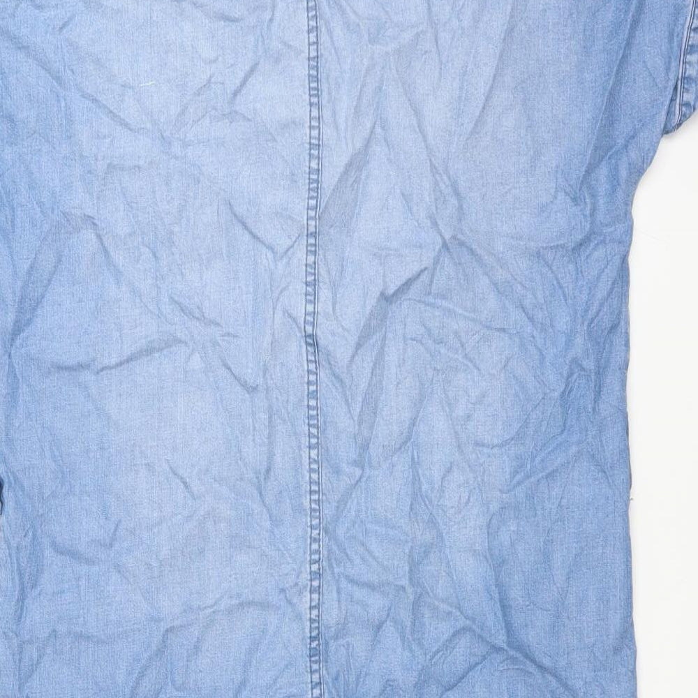 H&M Womens Blue   Shirt Dress  Size XS