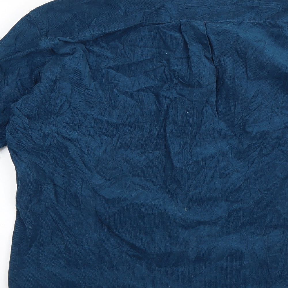 Uniqlo Mens Blue  Corduroy  Button-Up Size L