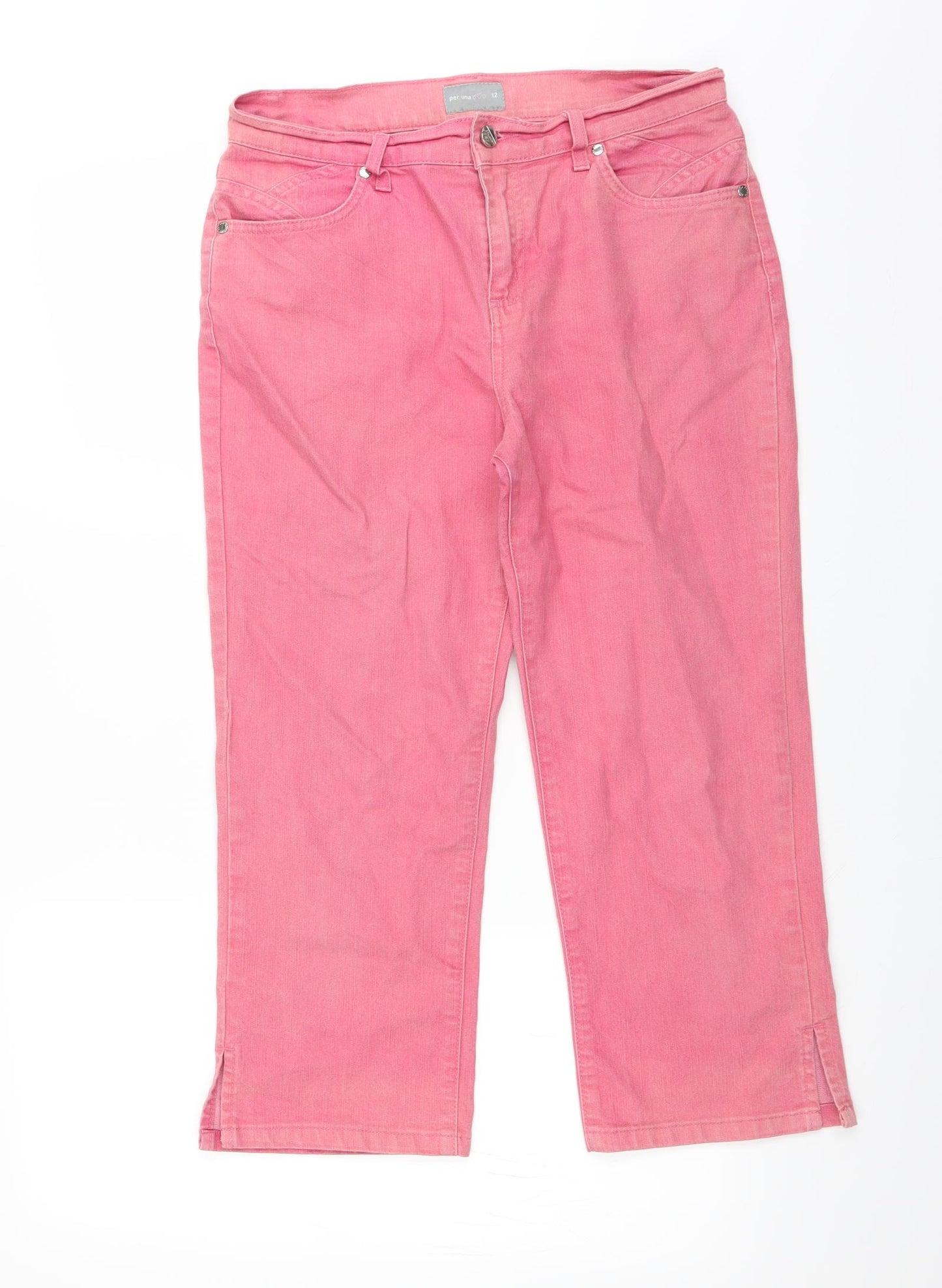 Marks and Spencer Womens Pink   Cropped Jeans Size 12 L22 in