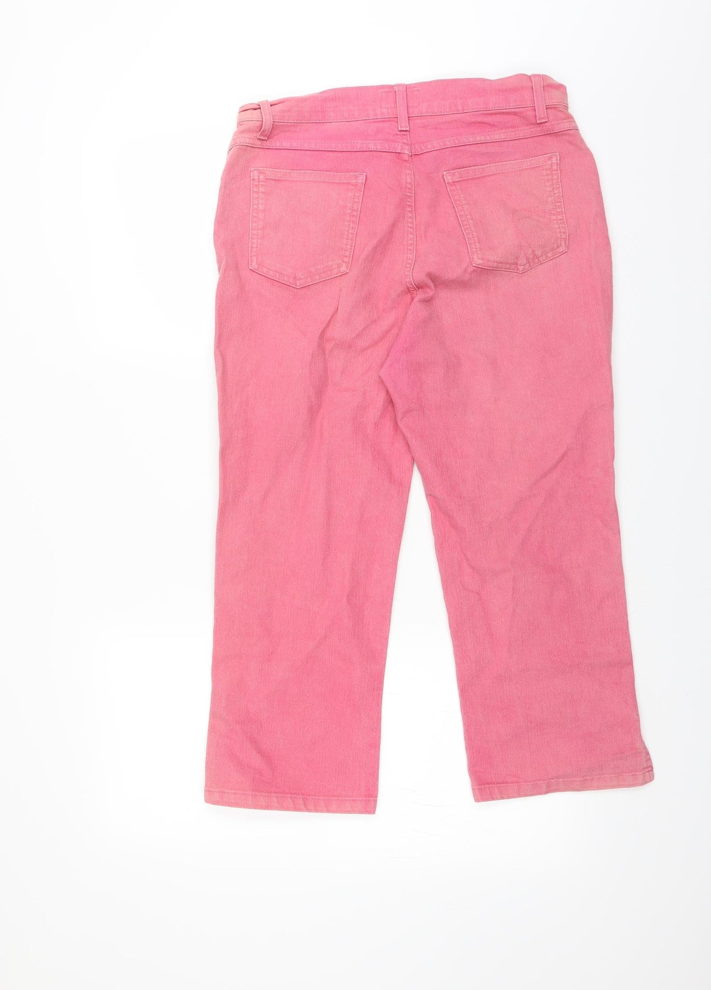 Marks and Spencer Womens Pink   Cropped Jeans Size 12 L22 in
