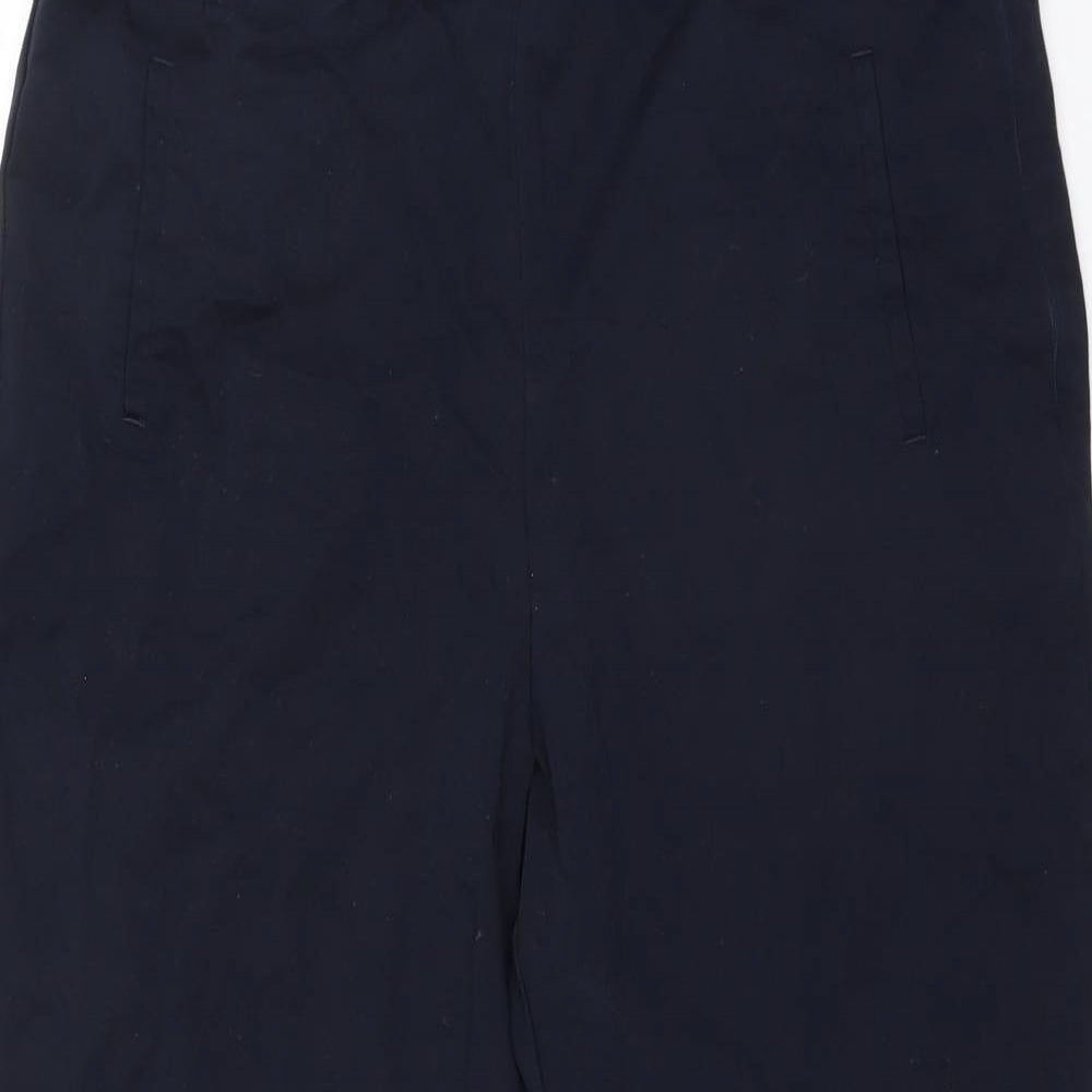 Marks and Spencer Womens Blue   Cropped Trousers Size 16 L20 in