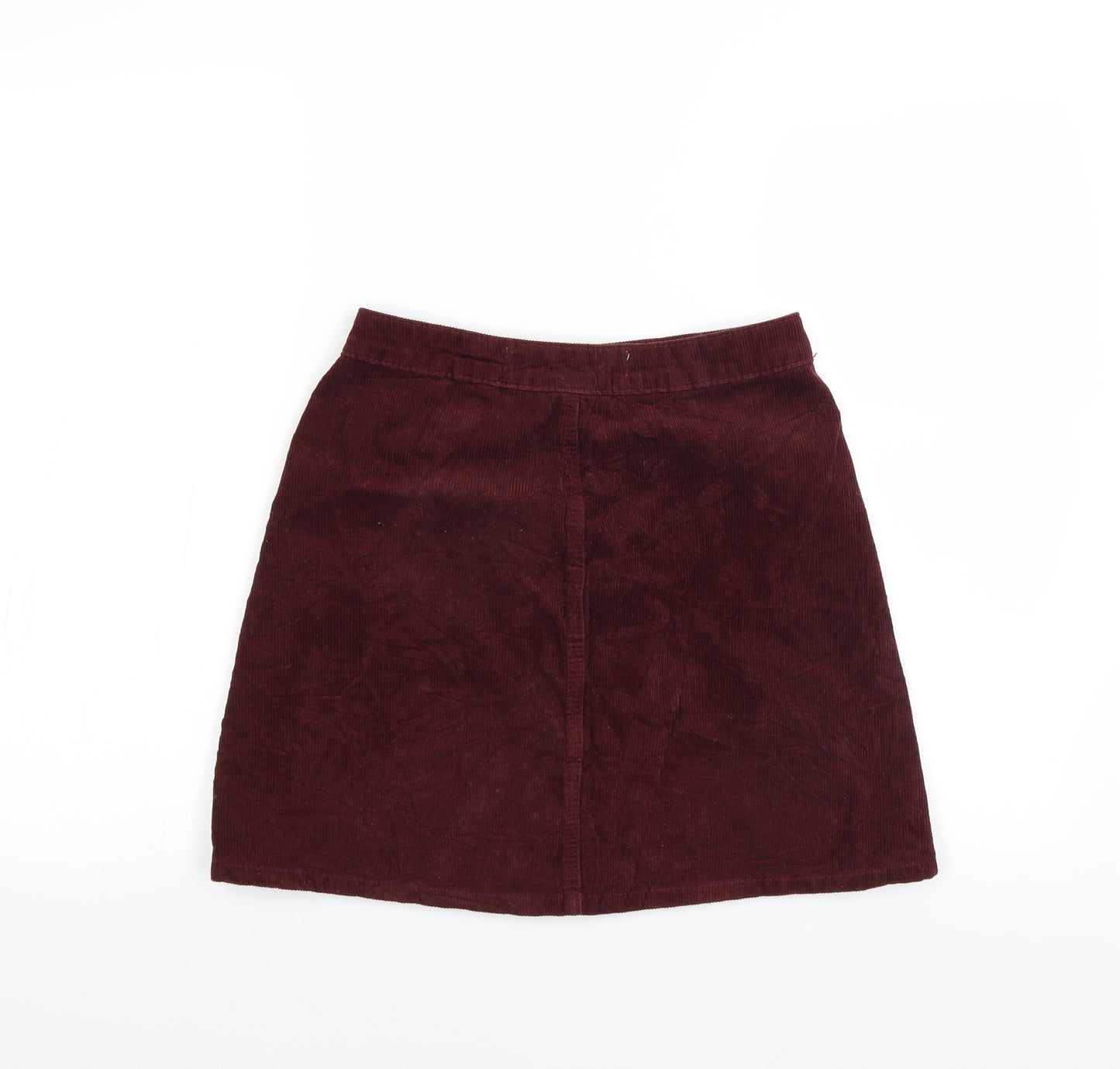 Primark Womens Red  Corduroy Mini Skirt Size 8