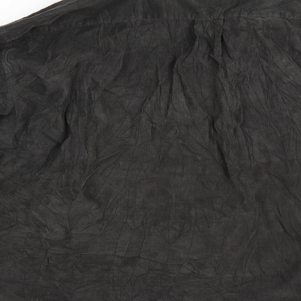 Marks and Spencer Mens Grey  Corduroy  Button-Up Size XL