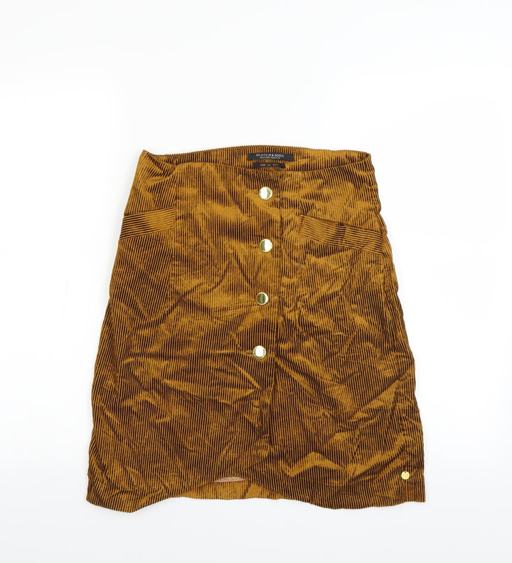 Scotch & Soda Womens Brown A-Line Skirt Size 28 in