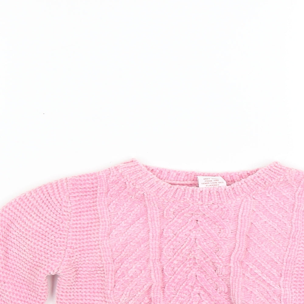 Tommy Bahama Girls Pink   Pullover Jumper Size 5-6 Years