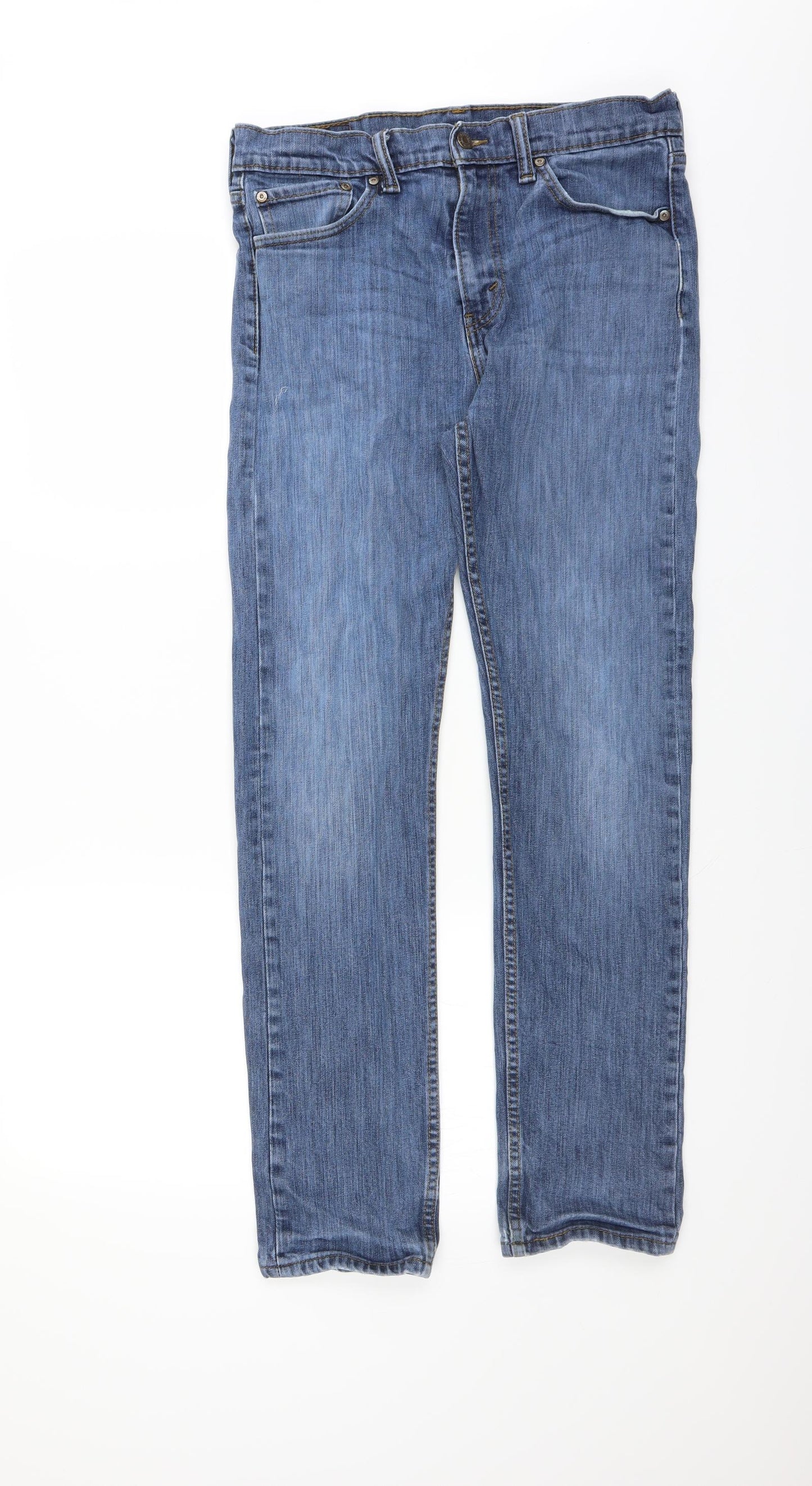 LEVIS Mens Blue   Straight Jeans Size 32 in L32 in