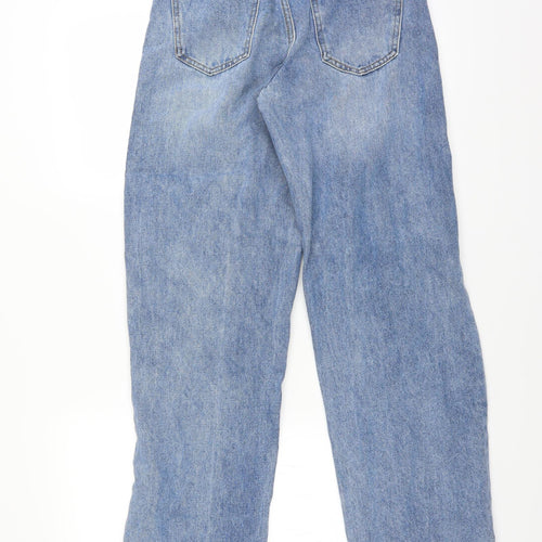 Tiger Mist Womens Blue  Denim Mom Jeans Size XS L31 in - DISTRESSED
