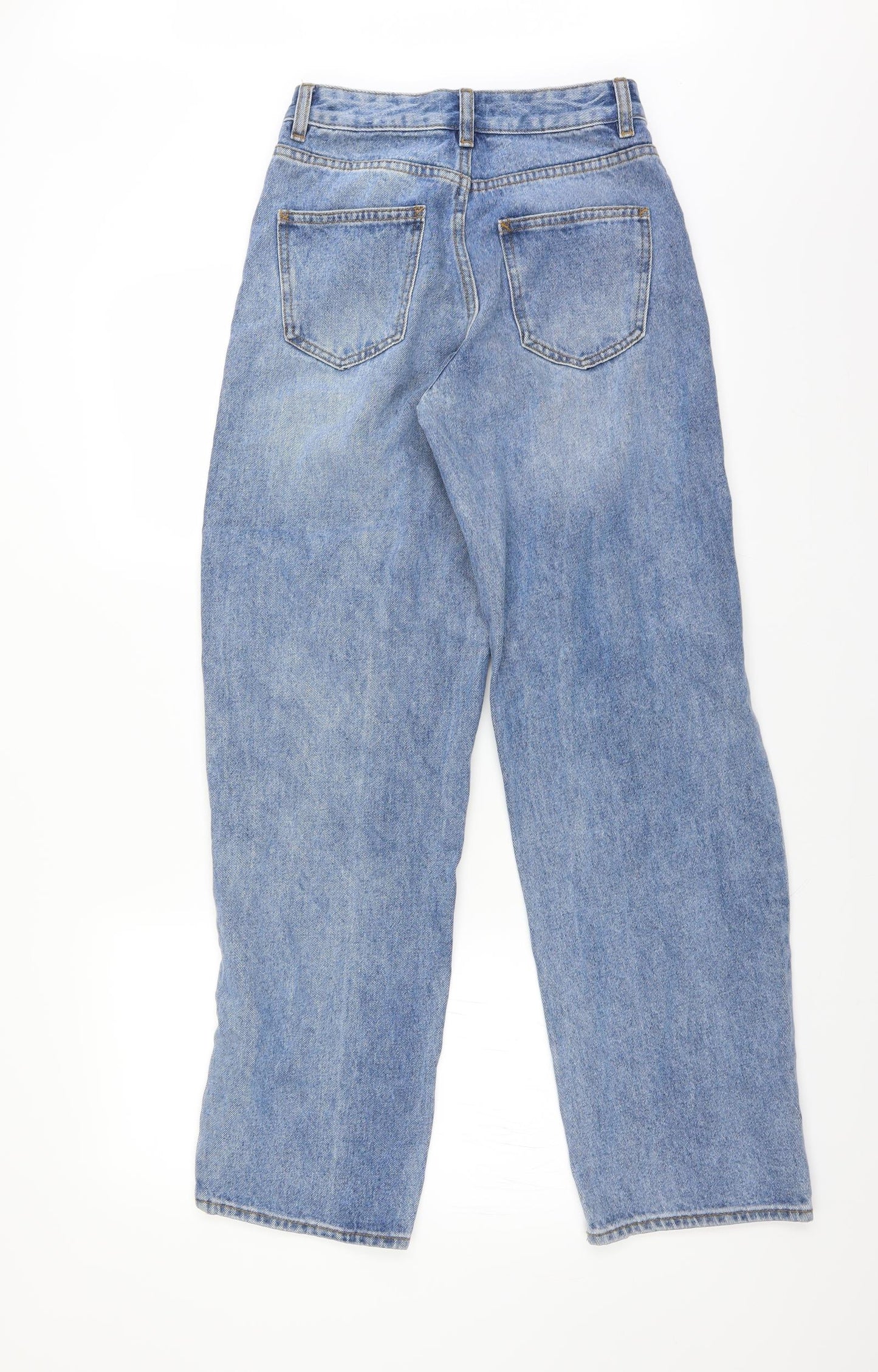 Tiger Mist Womens Blue  Denim Mom Jeans Size XS L31 in - DISTRESSED