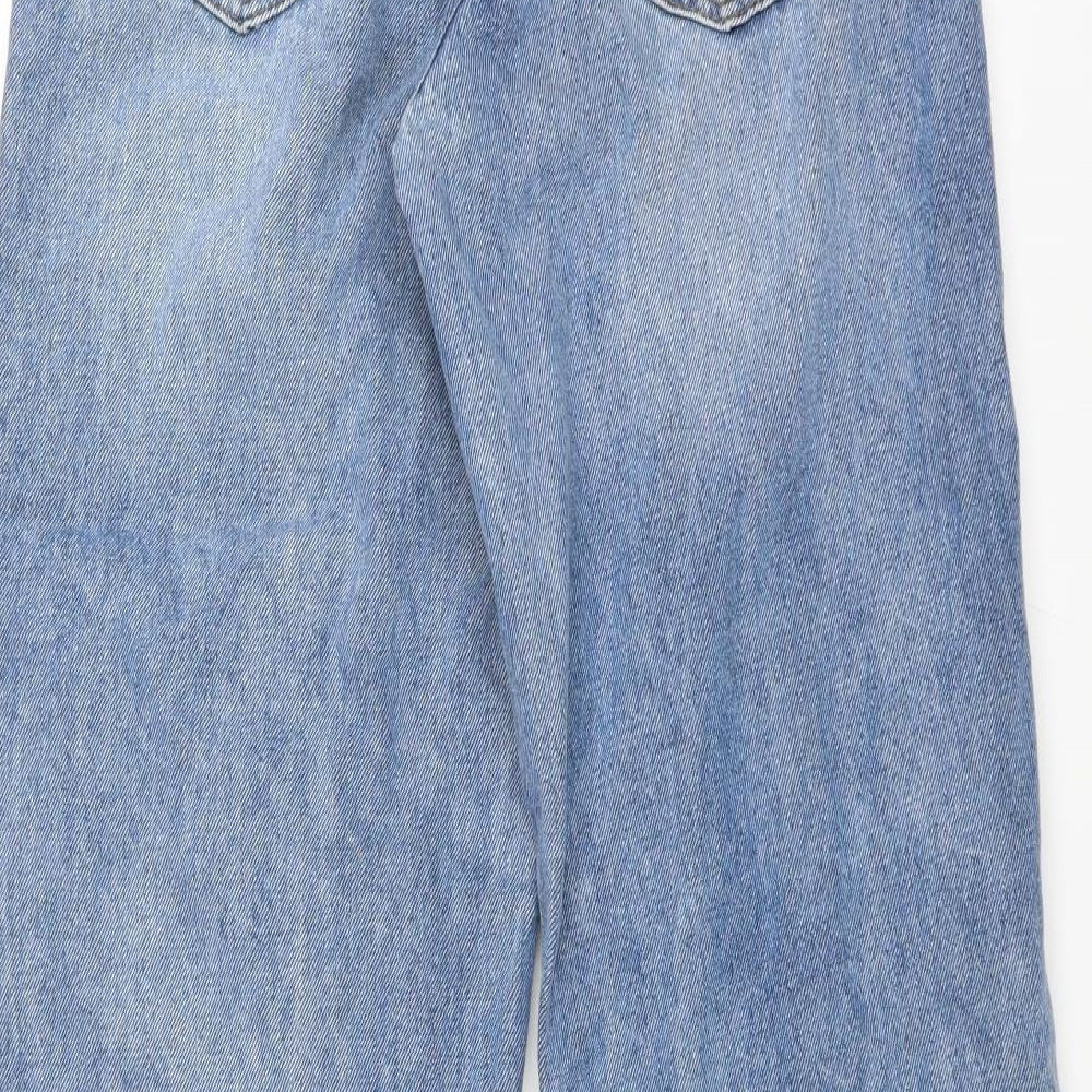 Tiger Mist Womens Blue  Denim Mom Jeans Size XS L31 in - DISTRESSED