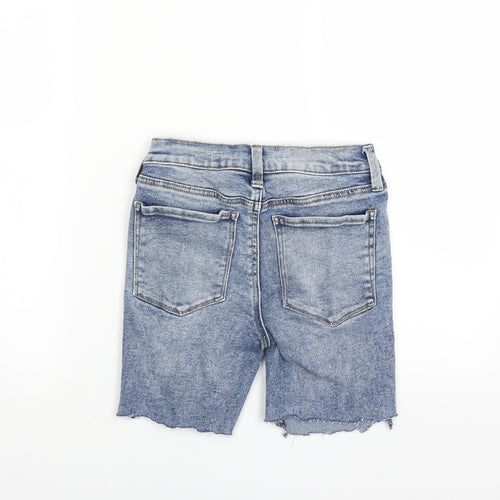 Mudd Womens Blue   Bermuda Shorts Size 4 - DISTRESSED