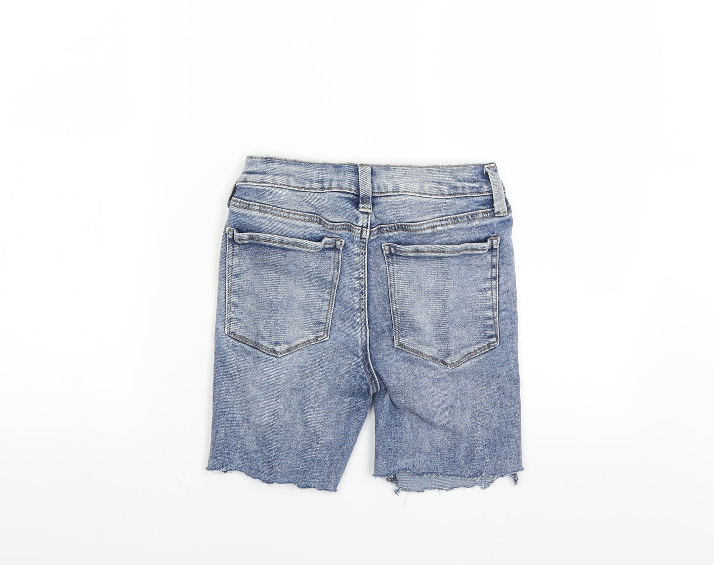 Mudd Womens Blue   Bermuda Shorts Size 4 - DISTRESSED