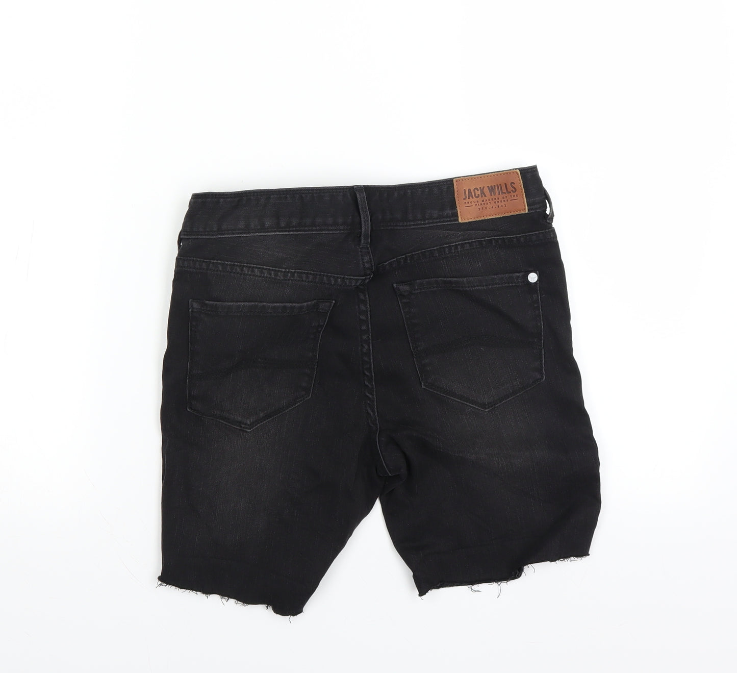 Jack Wills Mens Black   Bermuda Shorts Size 28 in - Cut off