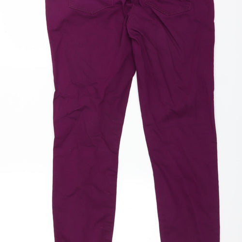 Red Herring Womens Purple   Skinny Jeans Size 14 L30 in - super skinny