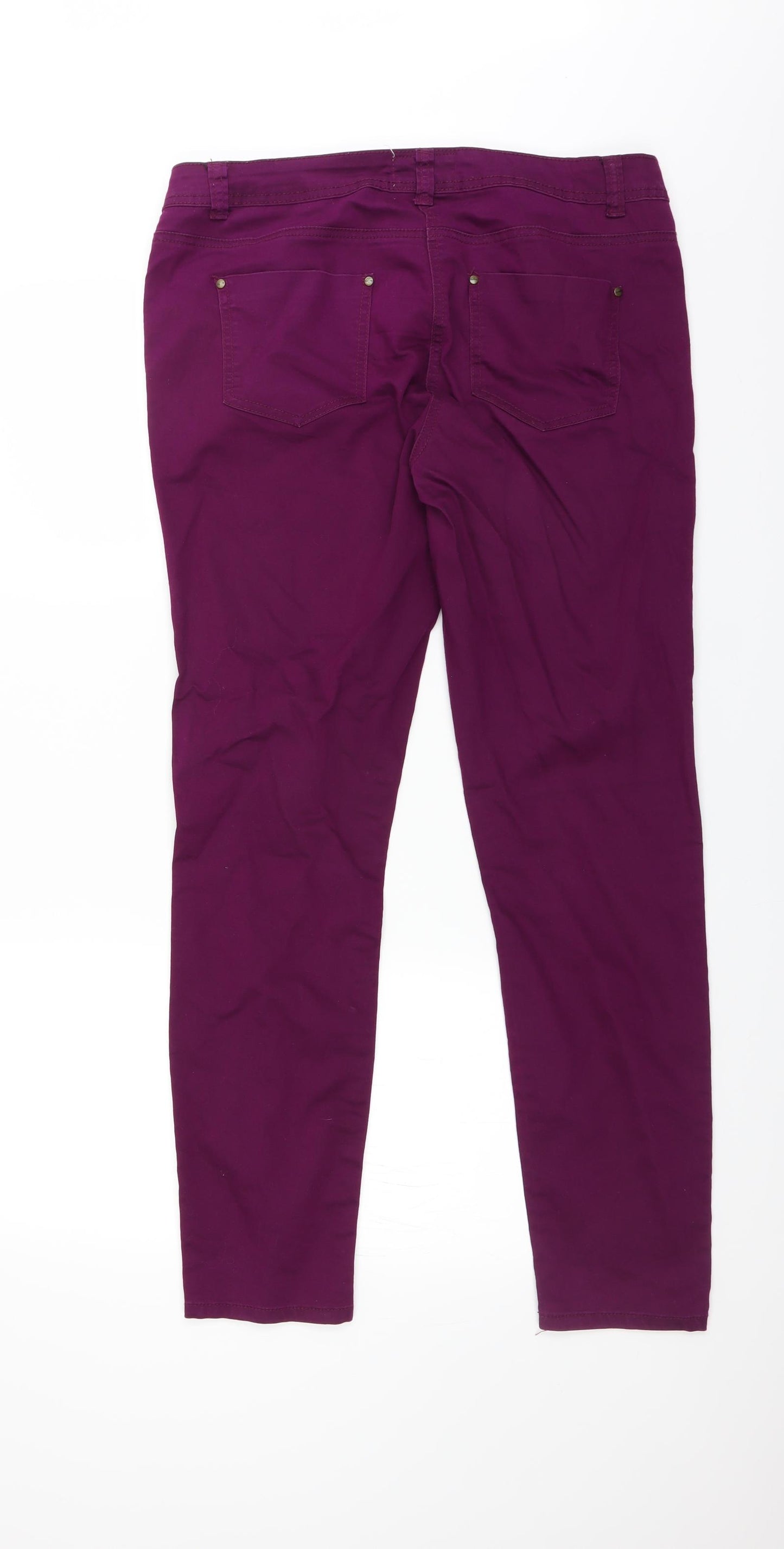 Red Herring Womens Purple   Skinny Jeans Size 14 L30 in - super skinny