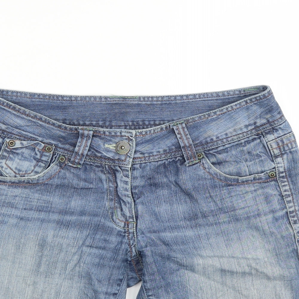 Dorothy Perkins Womens Blue  Denim Bermuda Shorts Size 12