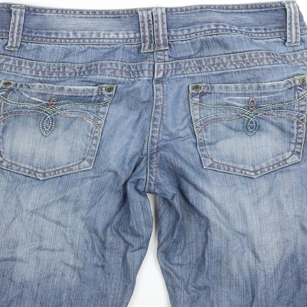 Dorothy Perkins Womens Blue  Denim Bermuda Shorts Size 12