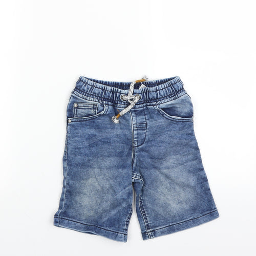 George Boys Blue  Denim Bermuda Shorts Size 6-7 Years