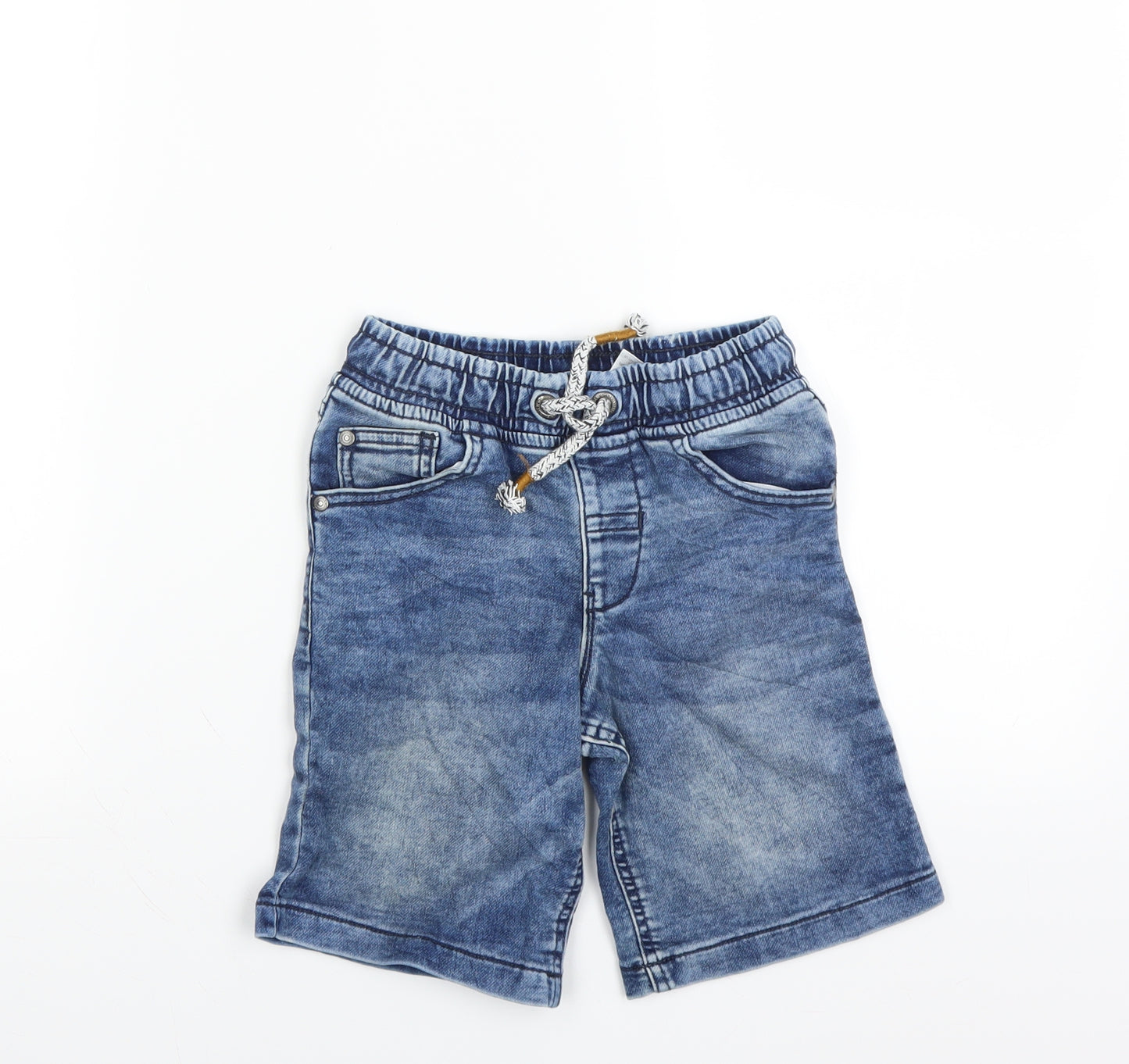 George Boys Blue  Denim Bermuda Shorts Size 6-7 Years