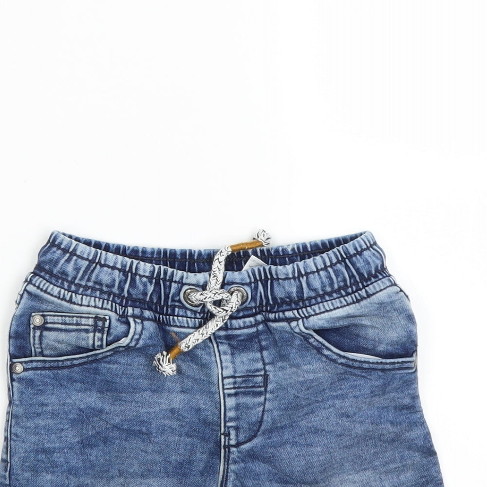 George Boys Blue  Denim Bermuda Shorts Size 6-7 Years