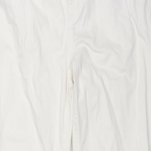 John Lewis Womens White  Denim Bootcut Jeans Size 34 in L29 in