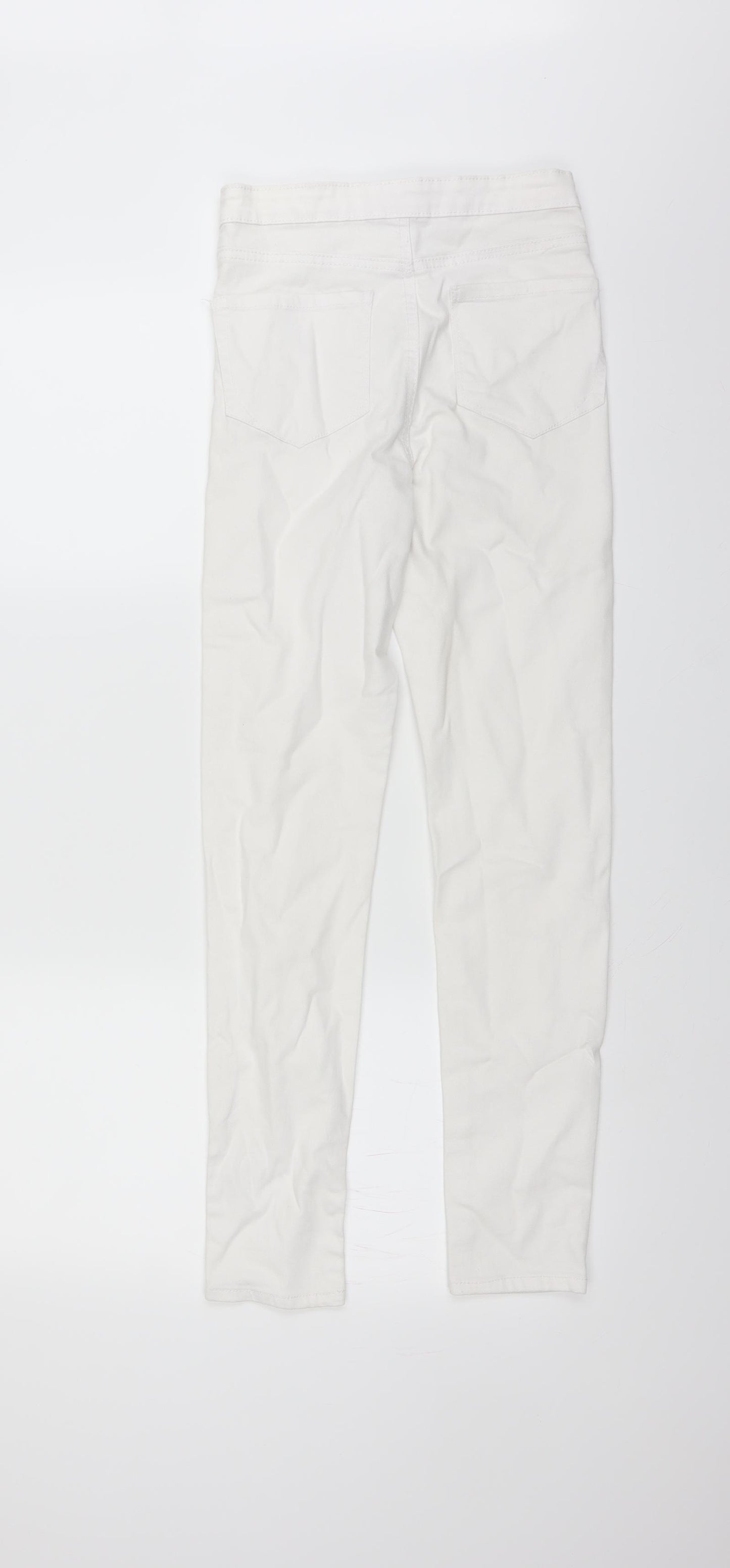 Primark Womens White   Skinny Jeans Size 8 L27 in