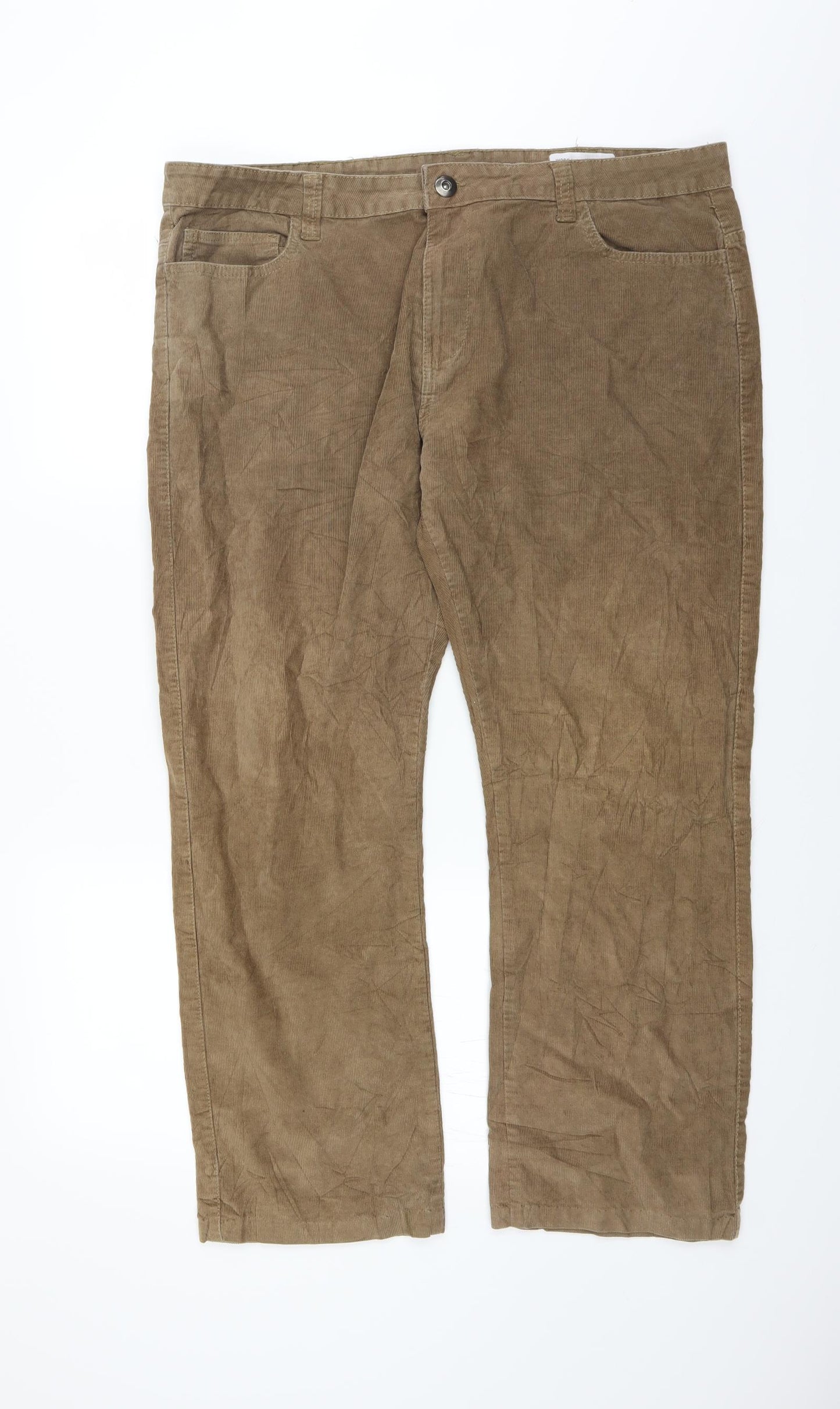 Primark Mens Brown  Corduroy Trousers  Size 38 in L32 in