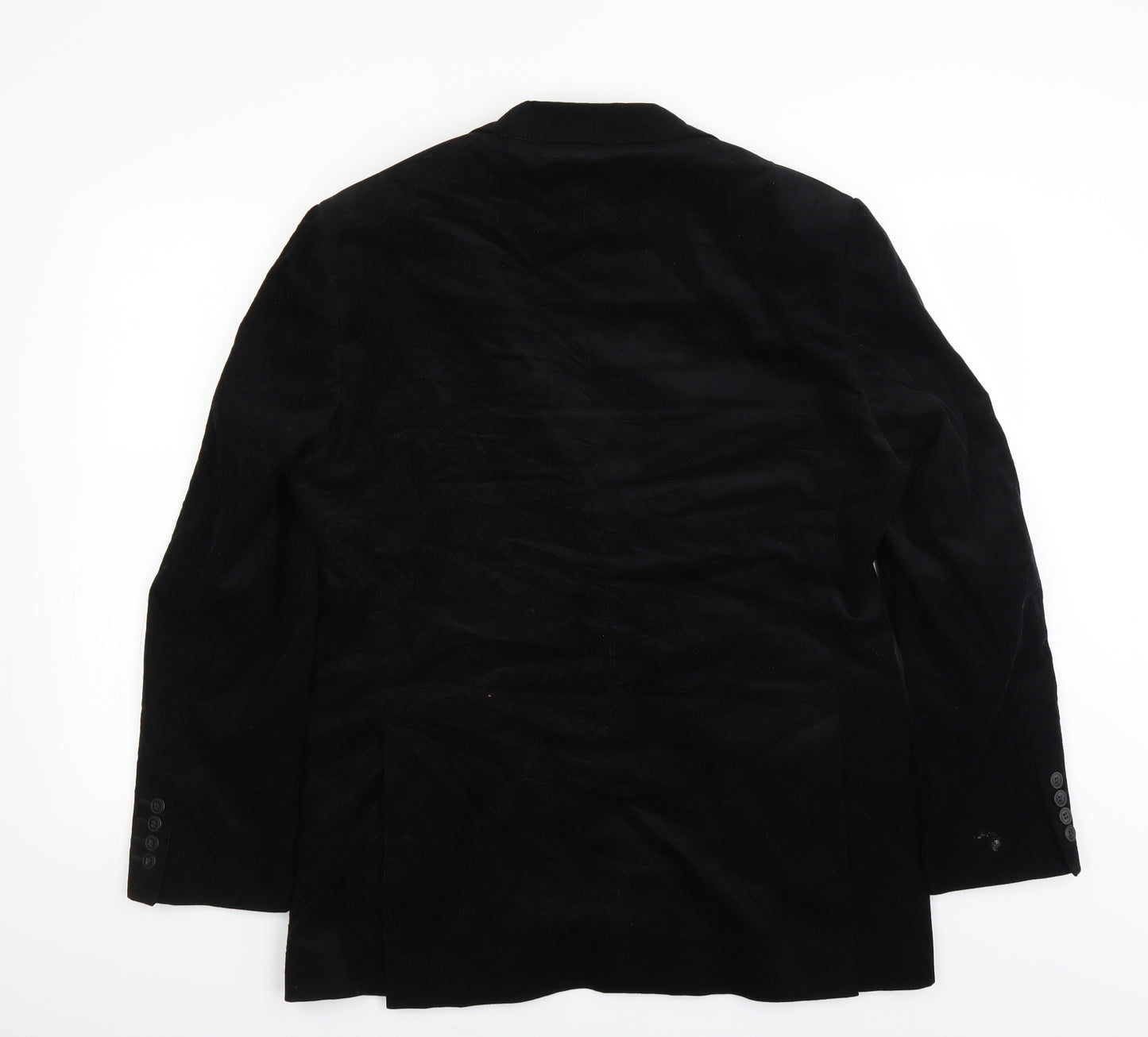 Marks and Spencer Womens Black  Corduroy Jacket Suit Jacket Size 40
