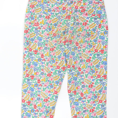 Mini Boden Girls Multicoloured Floral  Dungaree One-Piece Size 7-8 Years