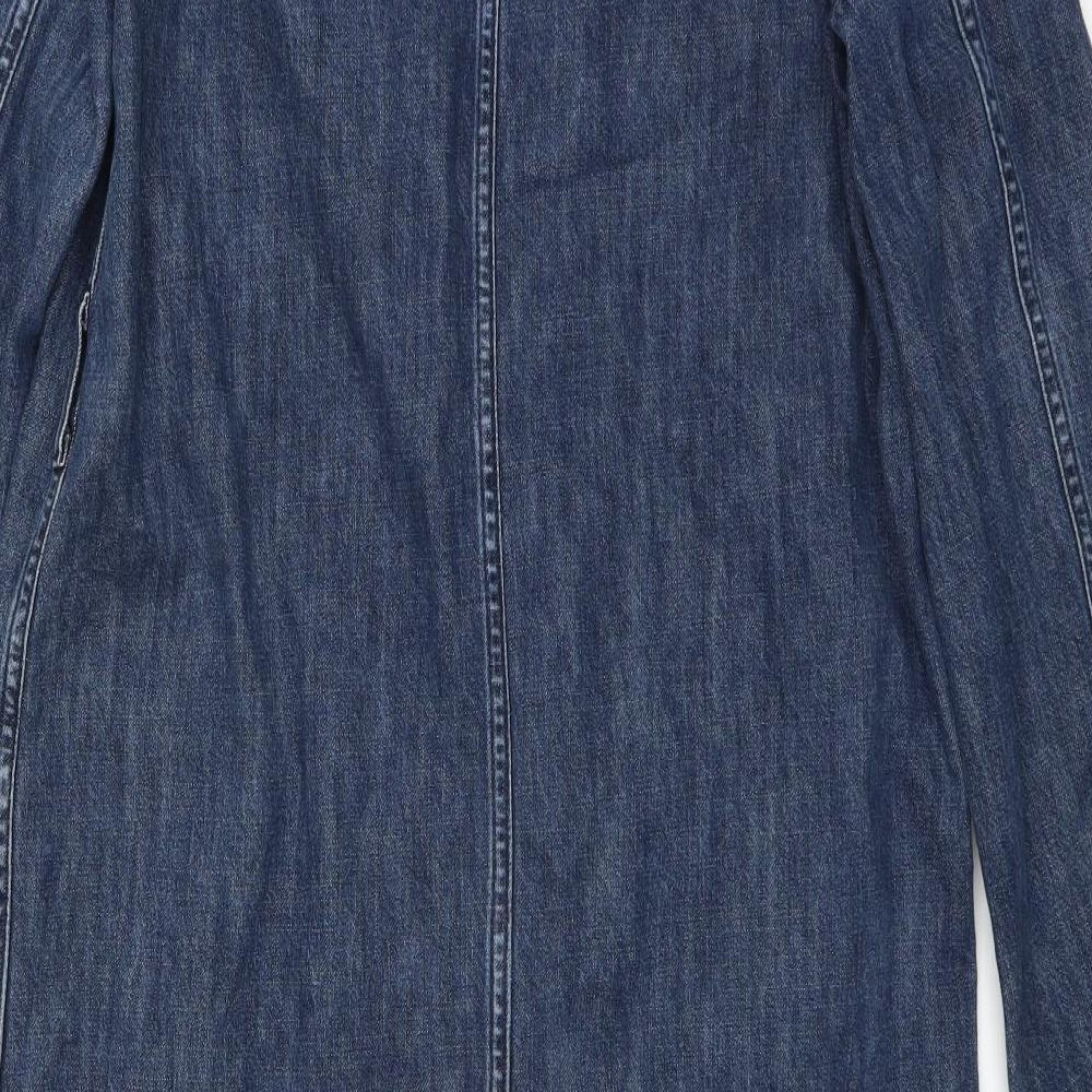 LEVIS Womens Blue  Denim Jacket  Size S  - Distressed hem