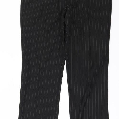 CHARLON GREY Mens Black Striped  Trousers  Size 30 in L31 in