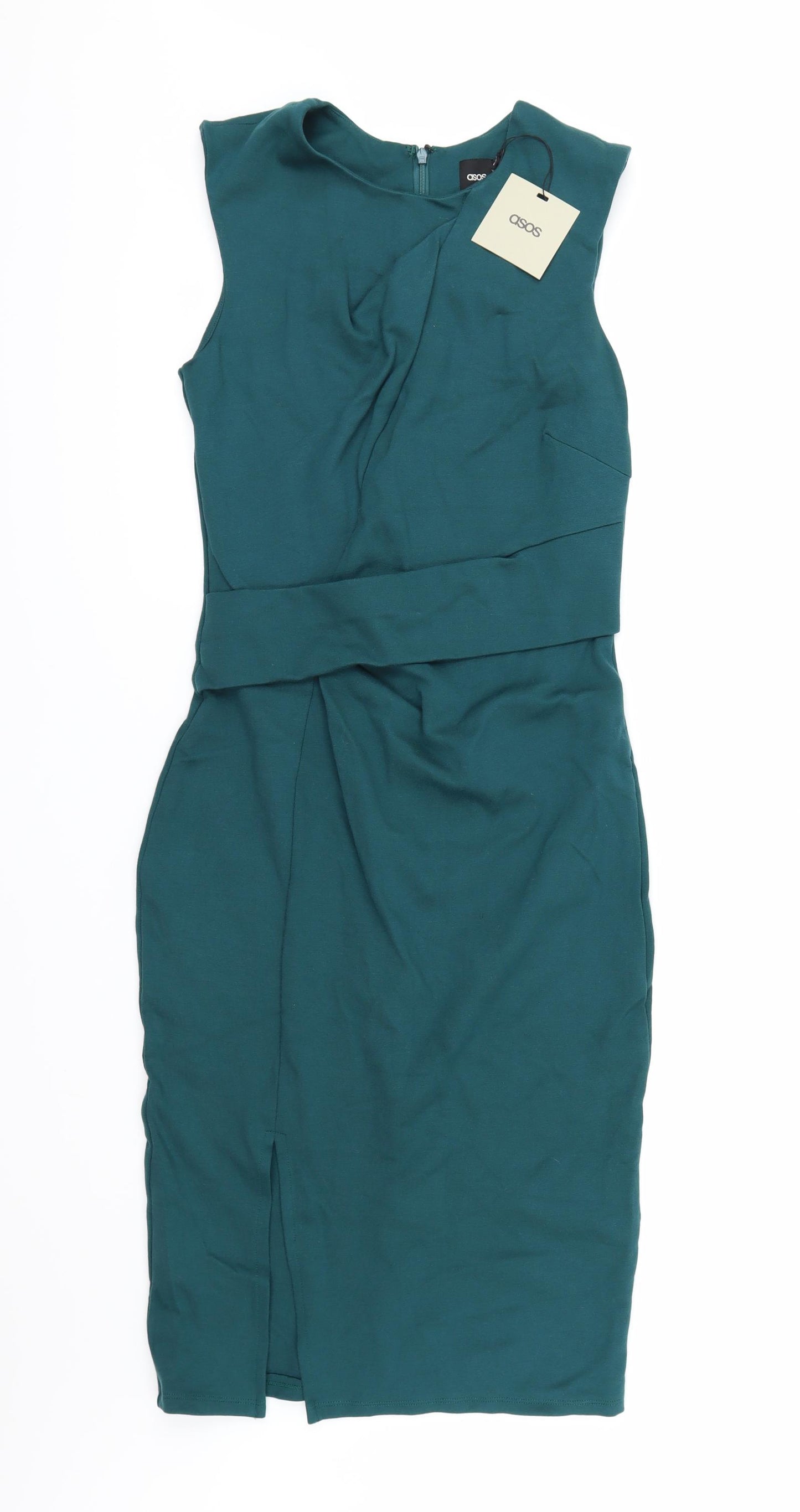 ASOS Womens Green   Pencil Dress  Size 10