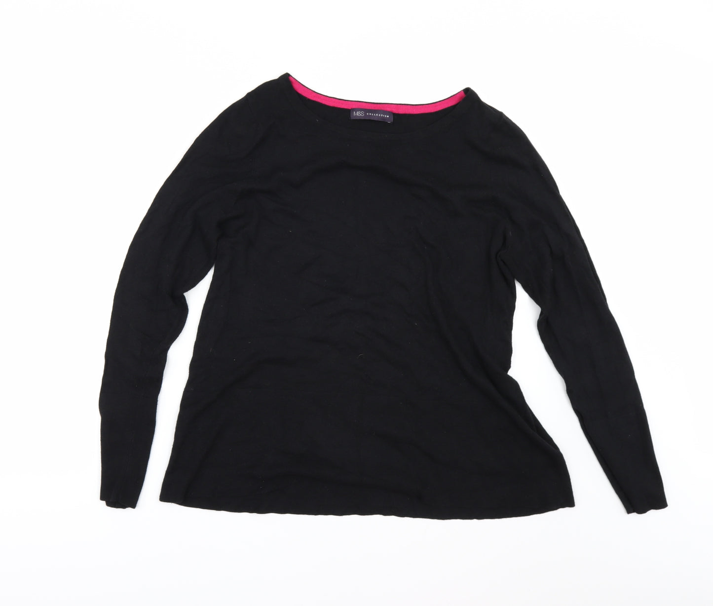Marks and Spencer Womens Black   Pullover Jumper Size 10