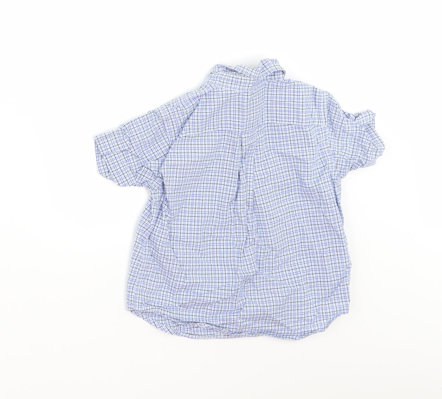 Ralph Lauren Boys Blue Check  Basic Button-Up Size 18-24 Months