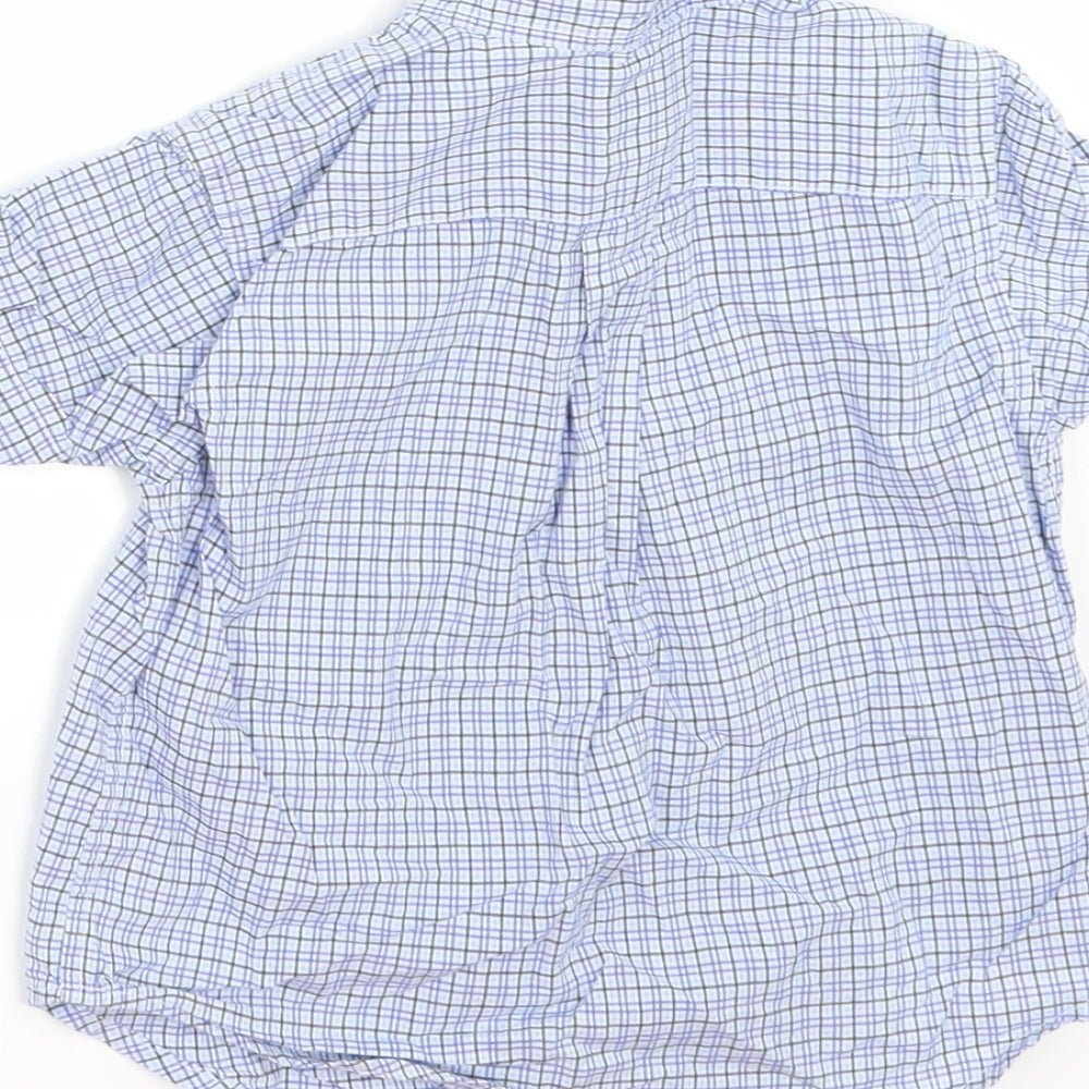 Ralph Lauren Boys Blue Check  Basic Button-Up Size 18-24 Months