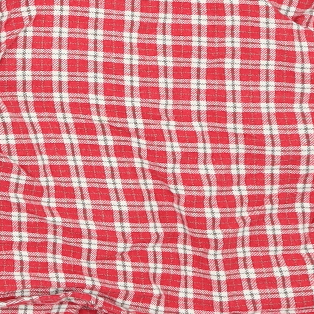 grain de ble Boys Red Check  Basic Button-Up Size 18-24 Months