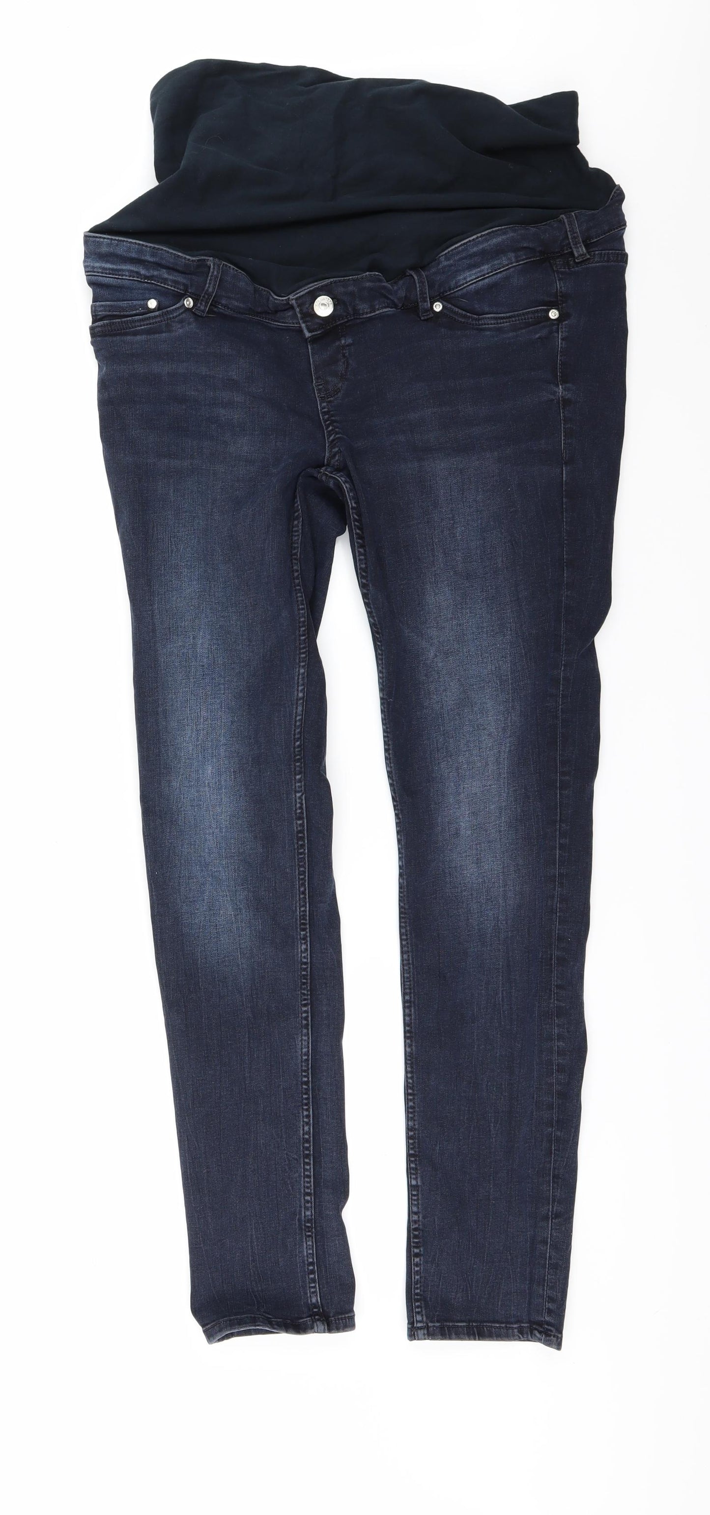 H&M Womens Blue  Denim Skinny Jeans Size 18 L32 in - Maternity