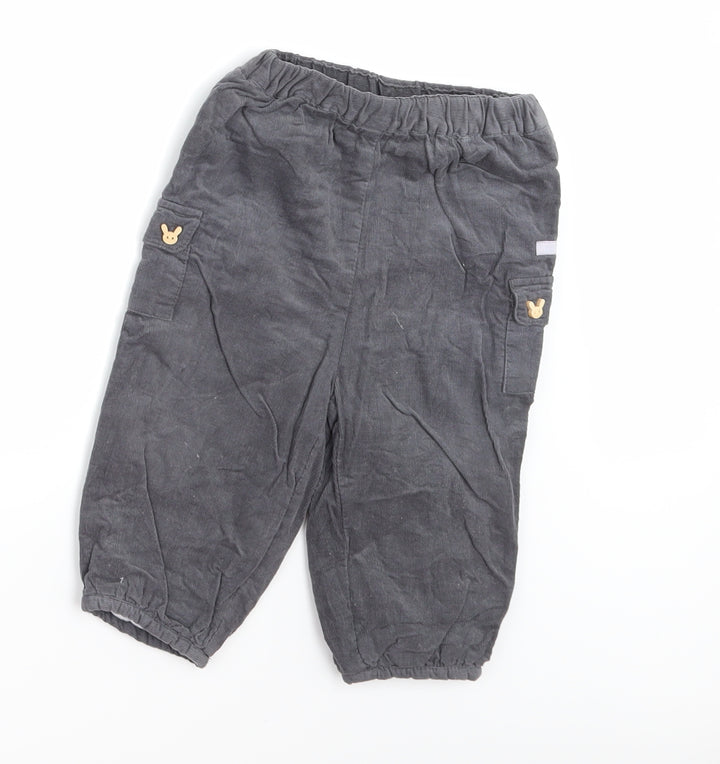 Cadet rousselle Boys Grey Corduroy Jogger Trousers Size 18 Months