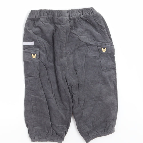 Cadet rousselle Boys Grey  Corduroy Jogger Trousers Size 18 Months