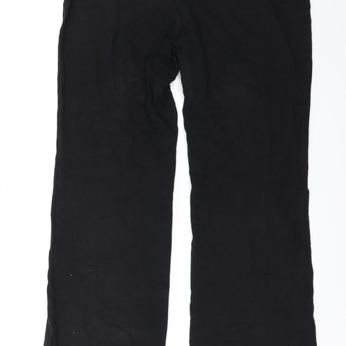 Marks and Spencer Womens Black   Trousers  Size 14 L28 in