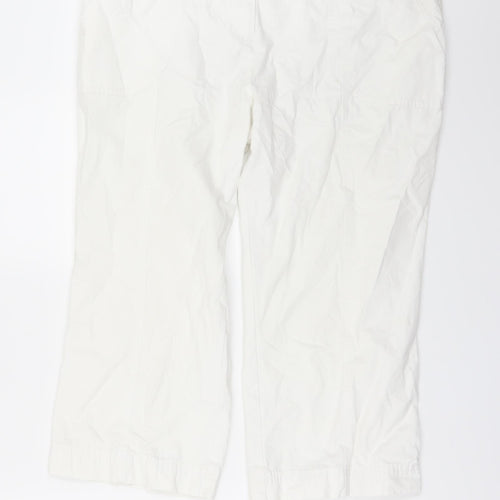 TU Womens White  Denim Cropped Jeans Size 14 L21 in