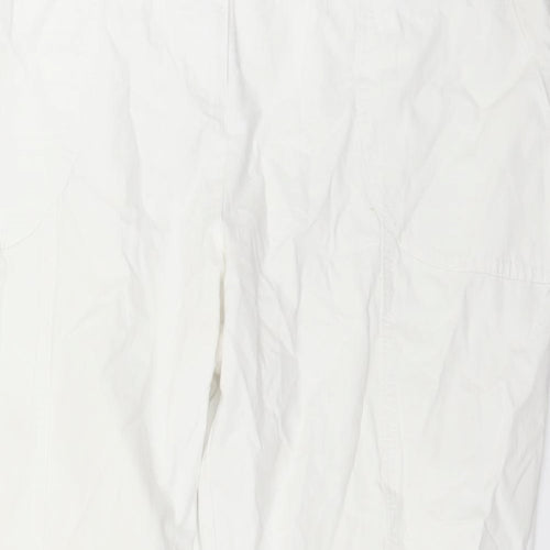 TU Womens White  Denim Cropped Jeans Size 14 L21 in