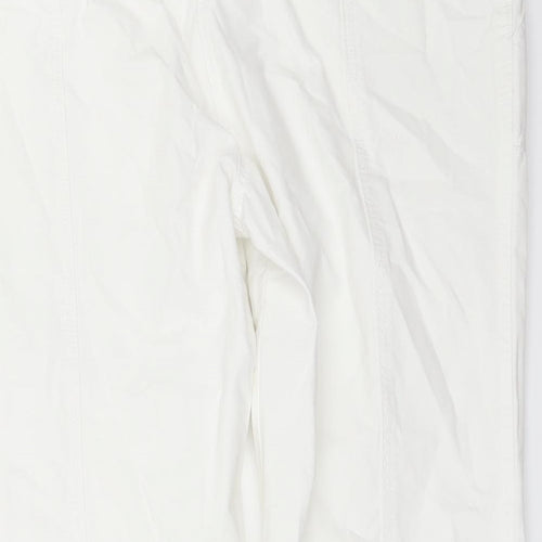 TU Womens White  Denim Cropped Jeans Size 14 L21 in