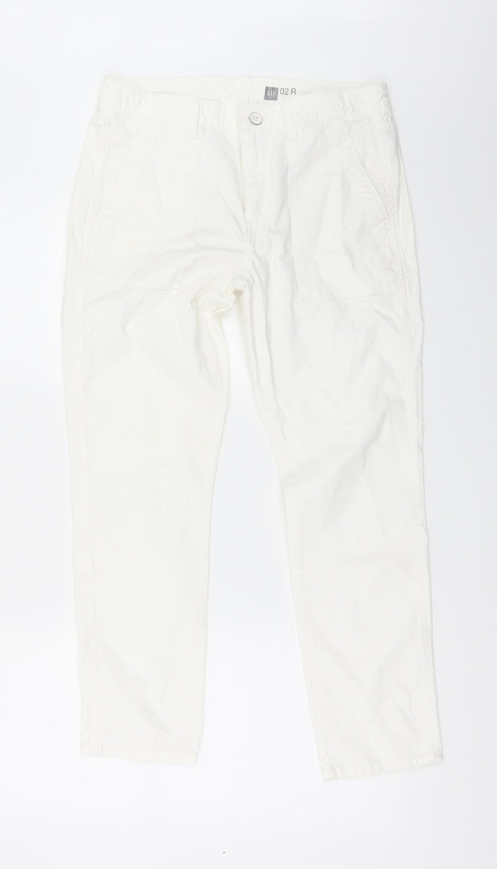 Gap Womens White Denim Straight Jeans Size 6 L27 in