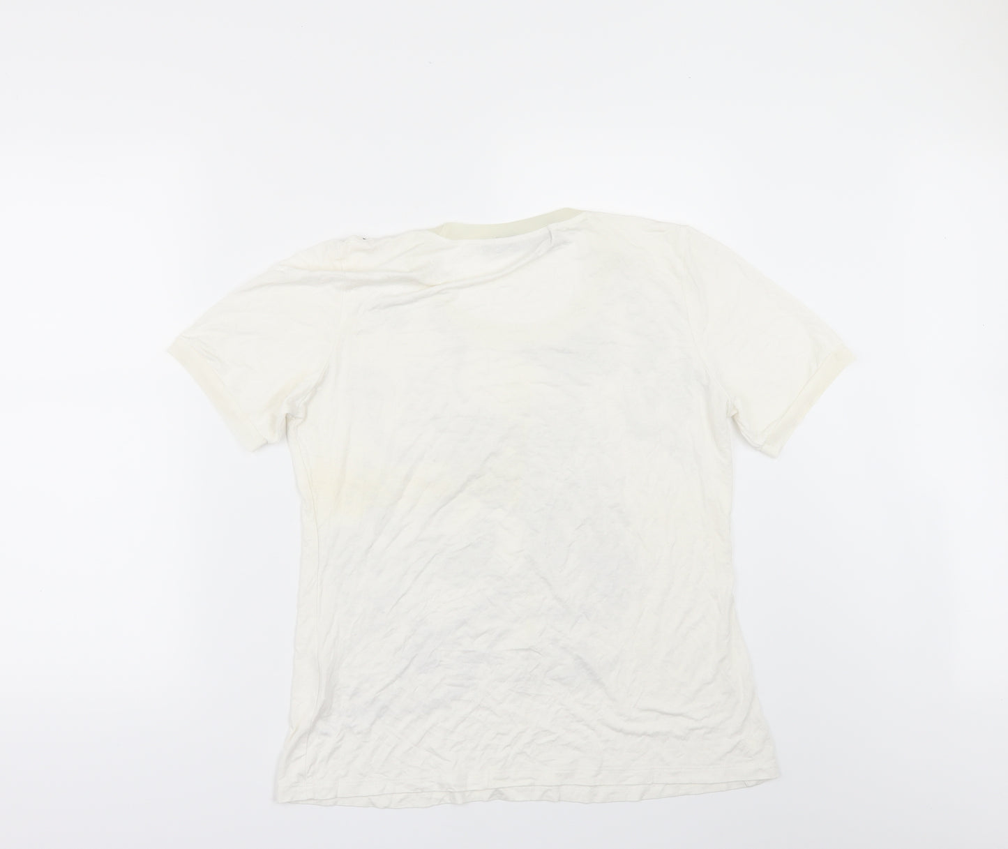 LAVENA Womens White   Basic T-Shirt Size M