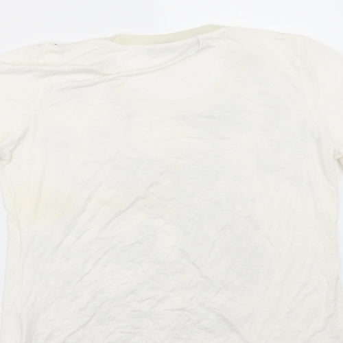 LAVENA Womens White   Basic T-Shirt Size M