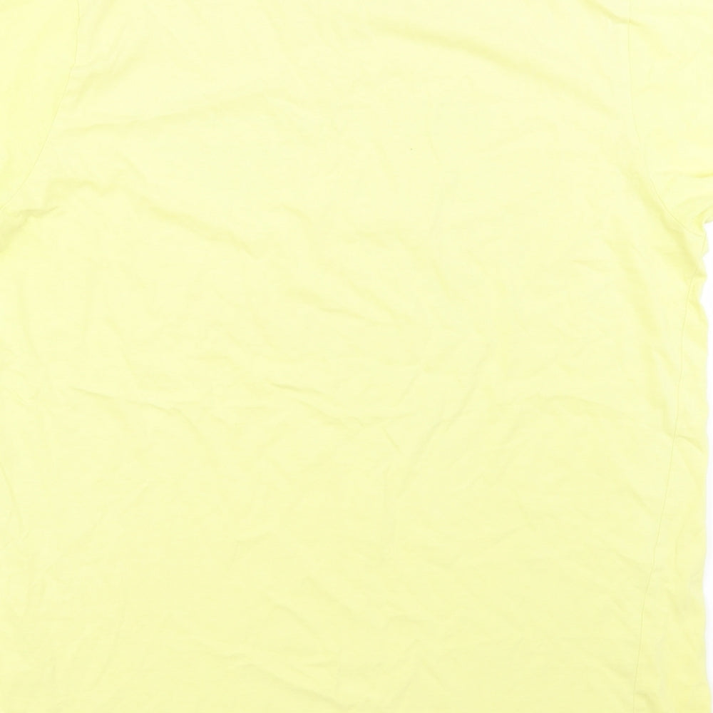 JACK & JONES Mens Yellow    T-Shirt Size XL