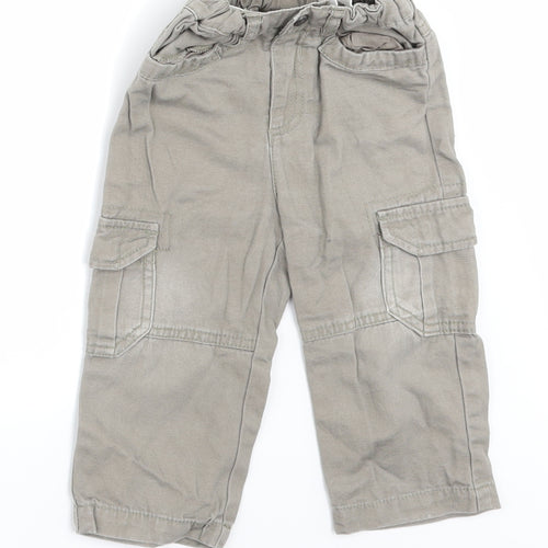 Cyrillus Boys Beige   Jogger Jeans Size 18 Months