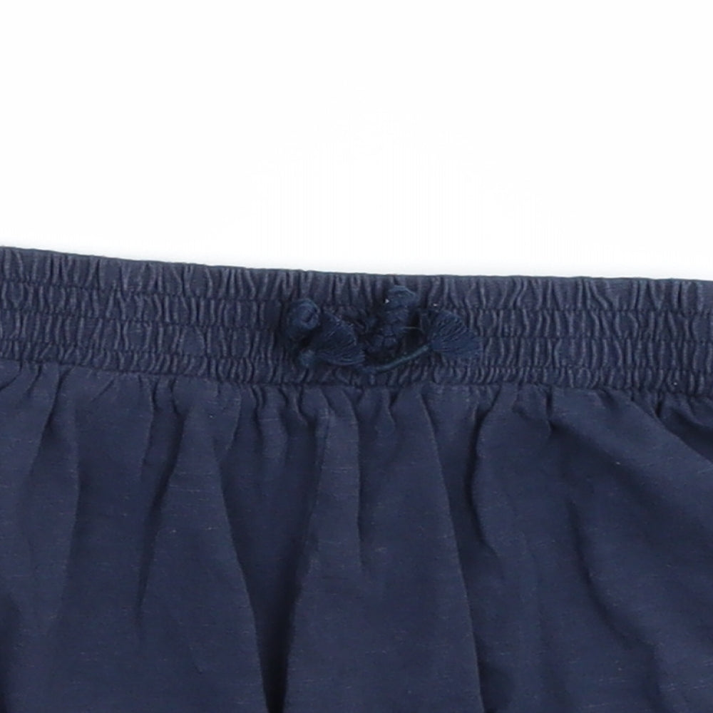 TU Girls Blue   Paperbag Shorts Size 7 Years