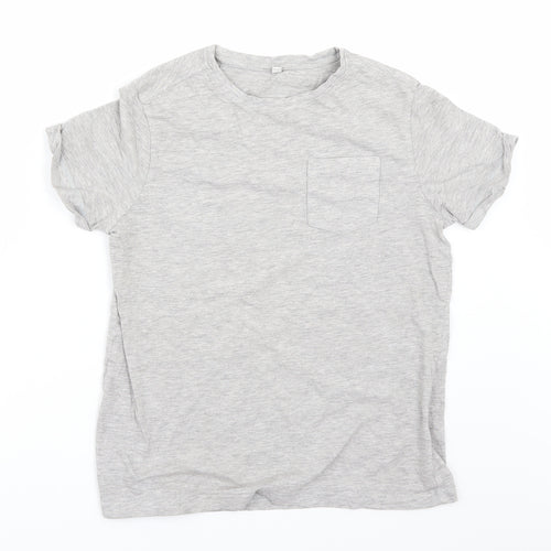 Marks and Spencer Boys Grey   Basic T-Shirt Size 10-11 Years